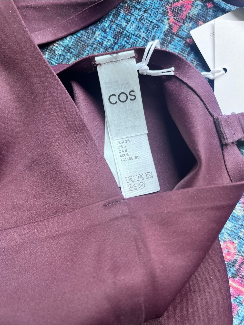 COS Plum One-Piece Swimsuit - Picture 5 of 6